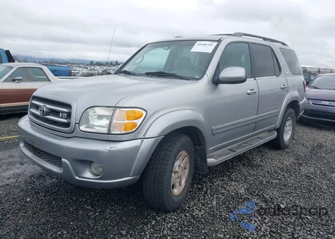 2002 Toyota Sequoia Limited V8 z USA, uszkodzony, nr VIN 5TDZT38A82S088261